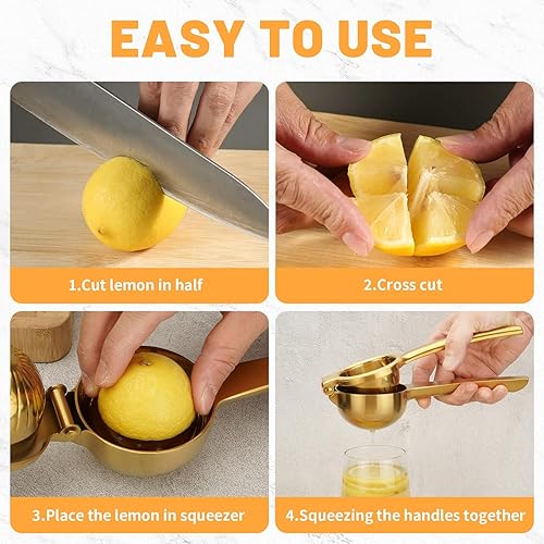 Miniatura 4 de Exprimidor de limón, exprimidor de limón, exprimidor de limón de acero inoxidable, exprimidor de limón, exprimidor de limón resistente, exprimidor