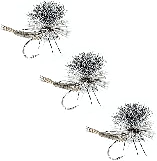 Dry Flies by Colorado Fly Supply - Carnage Gray Drake - Gray Drake Extended Body Fly - 3 Pack of Trout Flies - Gray Drakes Green Drakes Brown Drakes - Fishing Lures for Fishermen - Buy now