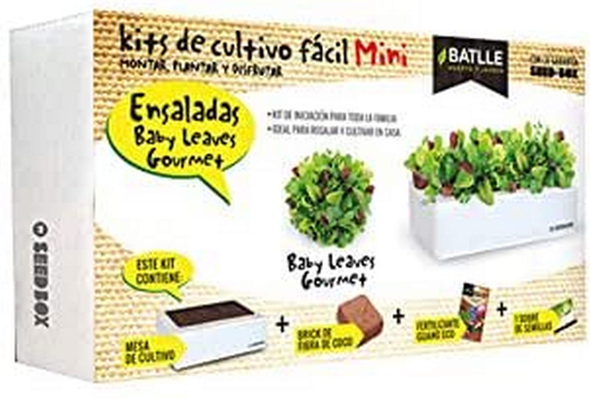 Semillas Batlle Huerto Urbano - Seed Box Mini Ensaladas - Batlle