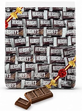 Milk Chocolate Snack Size Candy Bars Bulk Individually Wrapped Mini Chocolate Candy for Party Favors, Candy Buffet, Gift Baskets, Holiday Treats & Office Snacks, 1 LB Bag