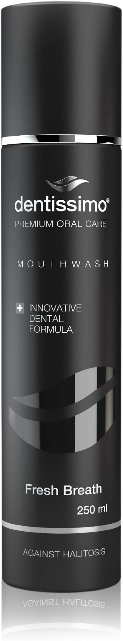 DENTISSIMO SWISS BIODENT Premium Oral Care Mouthwash for Fresh Breath Against Halitosis, Alcohol-Free Formula, 250 ml