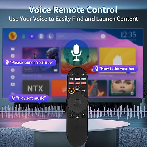 Miniatura 4 de XRT270 - Control remoto por voz compatible con VIZIO Smart-TV, repuesto para televisores inteligentes VIZIO Smart-Cast DPMV-Series 4K Quantum QLED