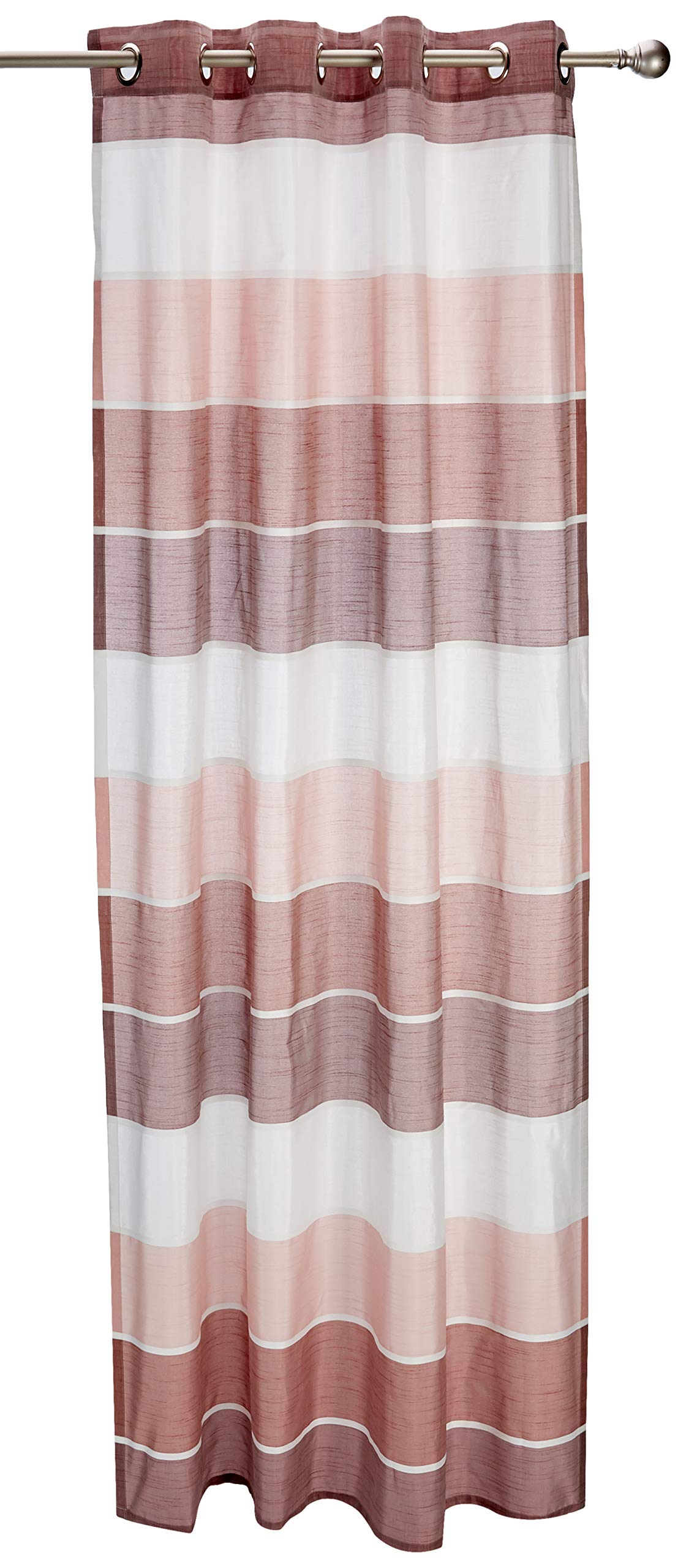 Albani Arosa Curtain with 8 Eyelets 245 x 140 cm, Rose, 245x140 cm