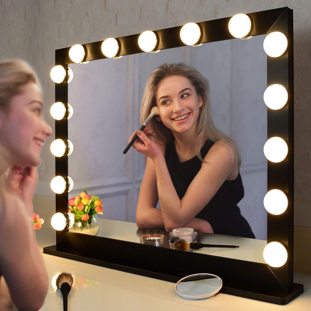 Amazon | SmartEasy BEAUTME 化粧鏡 大型ミラー 女優ミラー ハリウッド