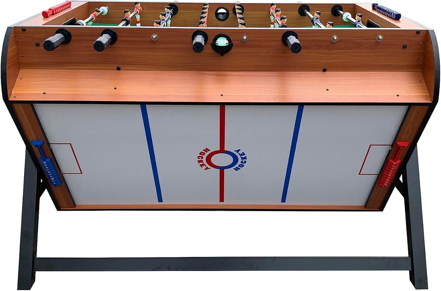 KICK Triplex 55" 3-in-1 Multi Game Table – Foosball, Air Hockey & Billiards Combo, Indoor Table Soccer for Adults & Families, Premium Accessories Included
