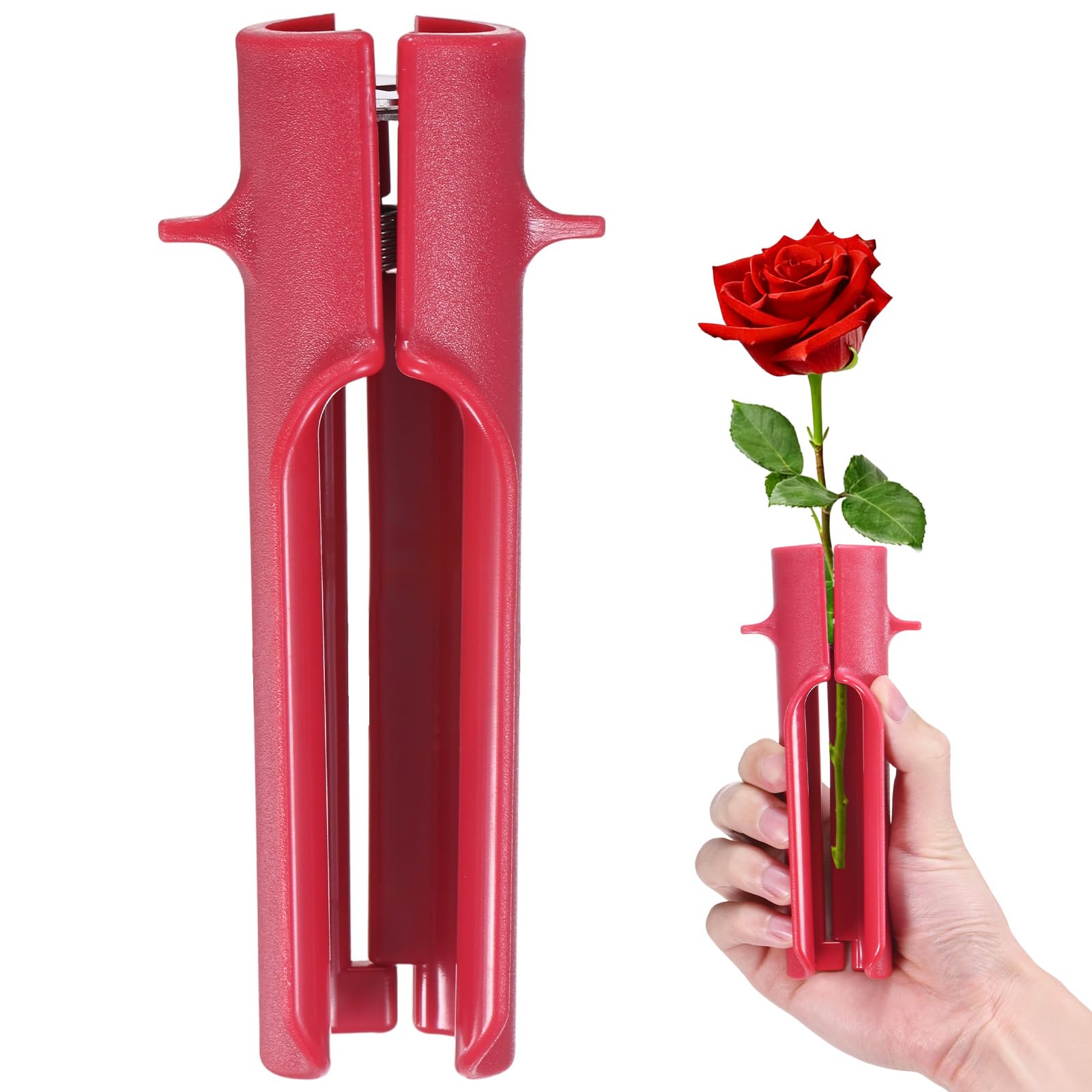 M METERXITY 1-Pack Rose Thorn Stripper Tool, Rose Red