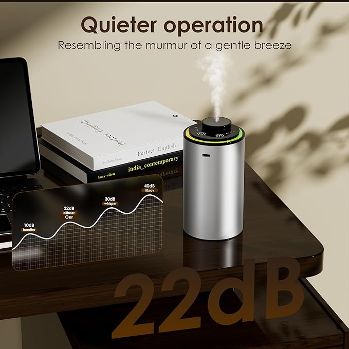 Difusor de Aceites Esenciales sin Agua Ecantl ELT01, Portátil, 3 Niveles de Niebla miniatura 6