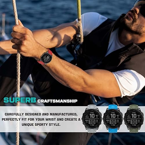 Miniatura 7 de OVERSTEP Compatible con la correa de reloj Fenix 7X, correa de ajuste rápido de 1.024 in para Garmin Fenix 5X, Fenix 5X Plus, Fenix 6X, Fenix 6X Pro