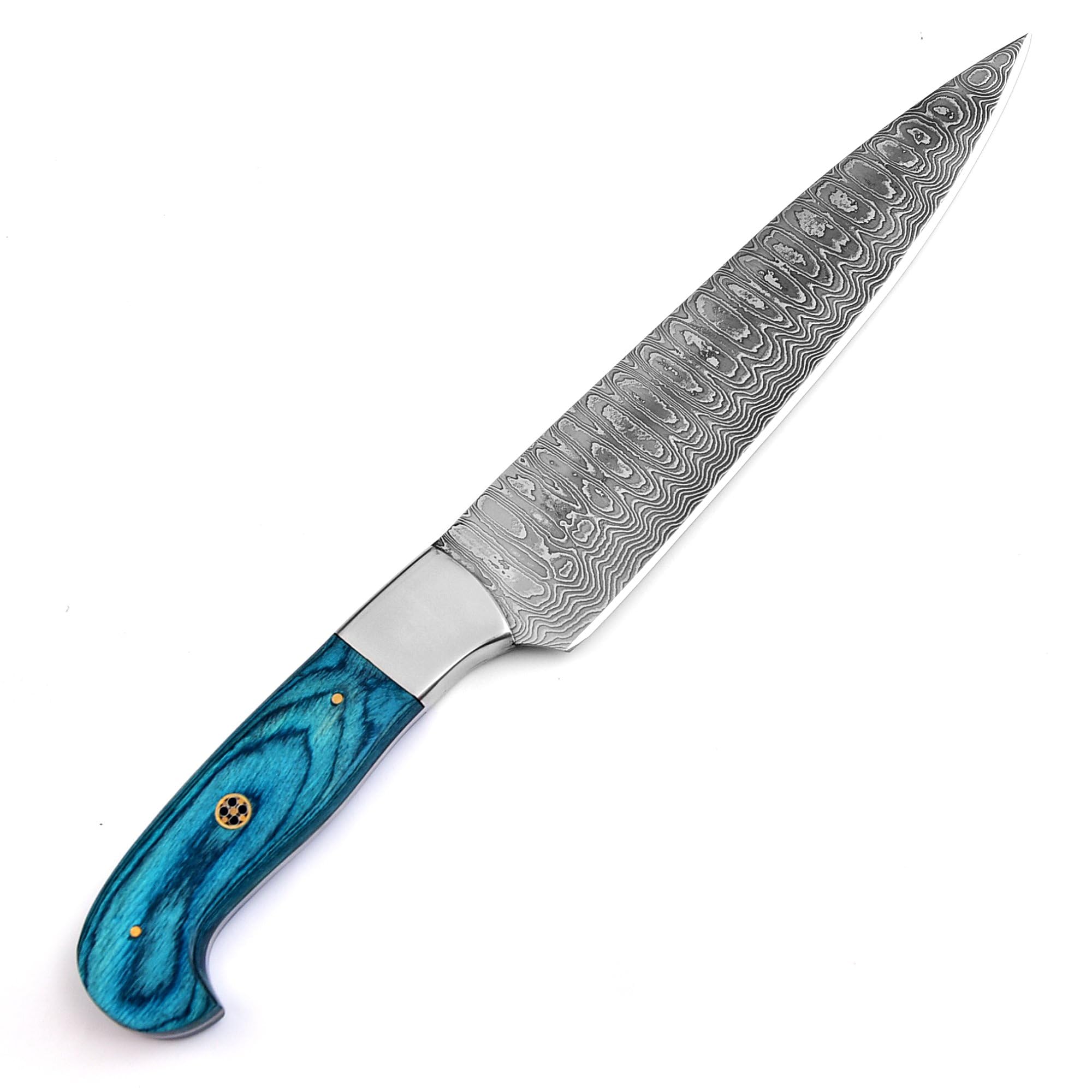 101-1 Stainless Steel Damascus Kitchen Knife Hand Forged Butcher Chef Knife 8" Sharp Blade Knife for Home Camping BBQ Gift for Men 101-1 (1) — Amazon image 5
