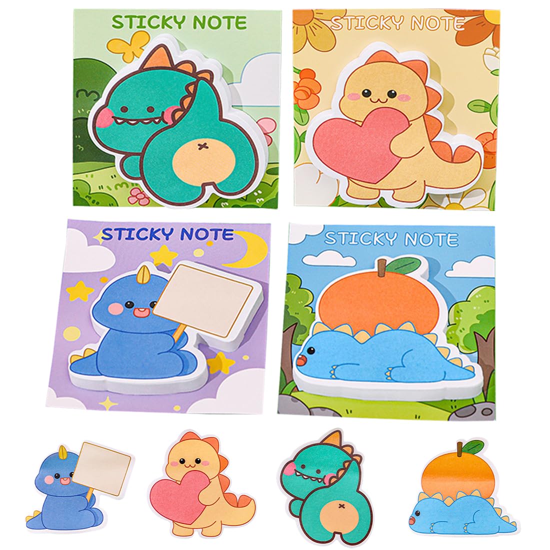 5 Notes Autocollantes Monstres Mignons Pastel - Papeterie Fun, Liste De Tâches, Fournitures Bureau Et école (105 Feuilles)