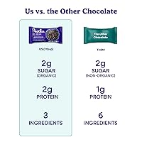 Vista 4 de Pascha Chips de chocolate orgánico amargo dulce oscuro 85% - Caja de 6-8.8 onzas