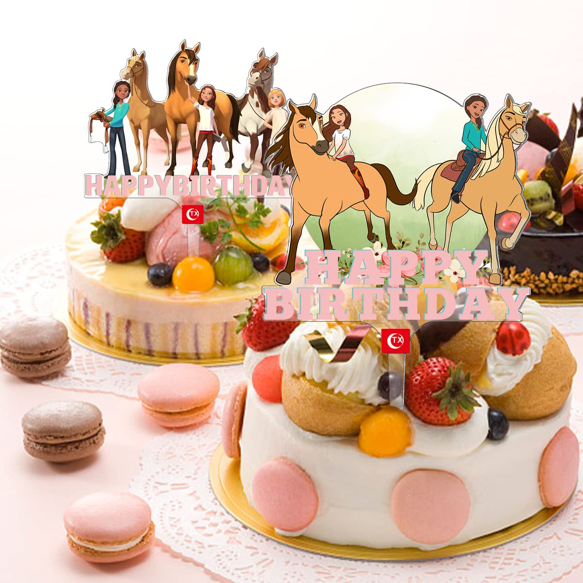 Topper Per Torta Pony E Cavallo, Edibile E Personalizzabile, Festa A Tema Equitazione, FunBakery - Foto 2
