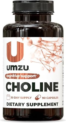 UMZU Suplemento de colina para apoyo cognitivo y hormonal | El refuerzo de acetilcolina ayuda a la concentración cerebral, la memoria y el