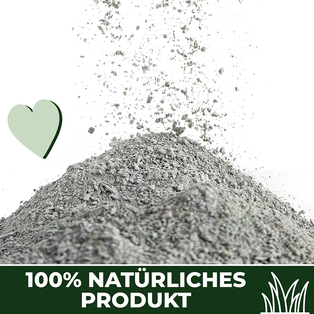 RasenHerz Rasenkalk 50 kg für dichten, grünen Rasen Rasenpflege, Bodenverbesserer, Nährstoffe, Diabas petigi