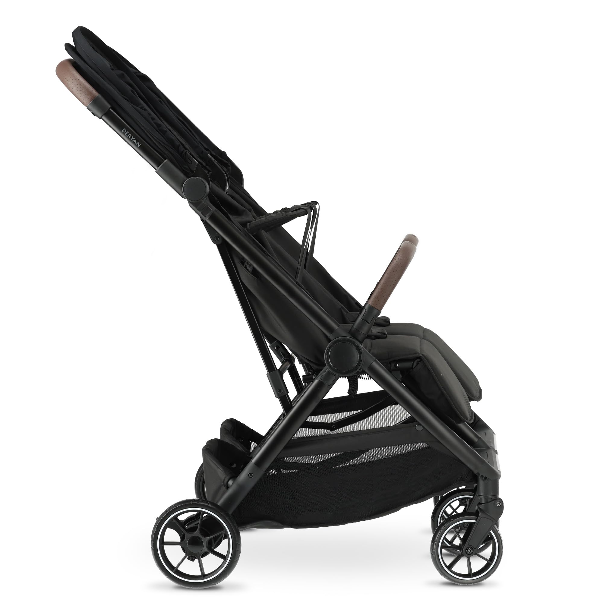 Deryan Rolo X2 XL Passeggino 2 in 1 – Passeggino piccolo pieghevole – Dalla nascita fino a 4 anni – Carrozzina per neonati con seduta porta fino a 22 kg – Passeggino pieghevole – Compatto e pieghevole