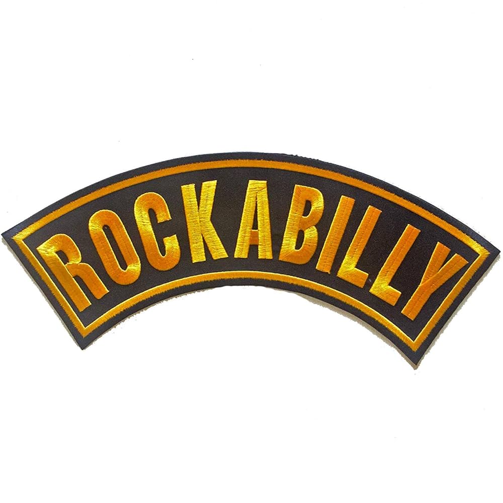 Amazon.co.jp: VTG XXs 特大 刺繍 アイロンワッペン ロカビリー