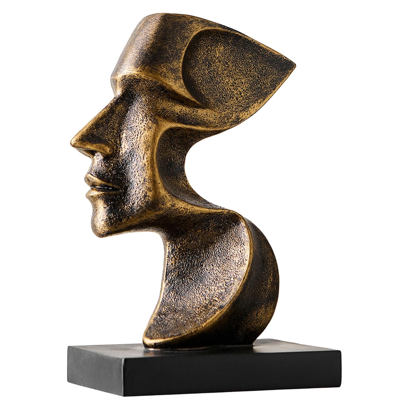 Statuette en résine moderne et sculpture de collection pour étagère murale