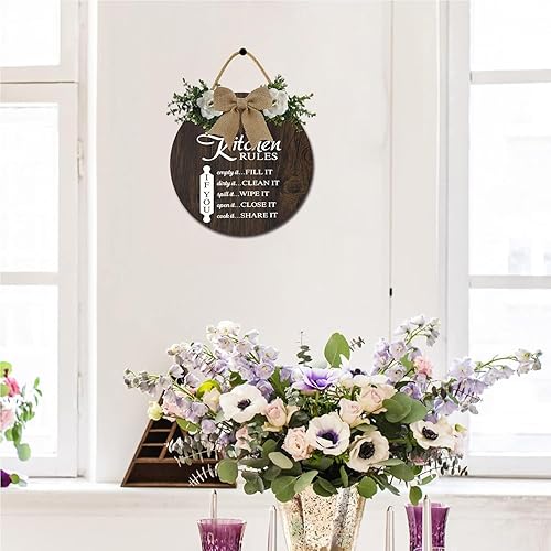 Miniatura 3 de Letrero de reglas de cocina, divertido y rústico, decoración de cocina, decoración de cocina, decoración de cocina, arte de pared de cocina para