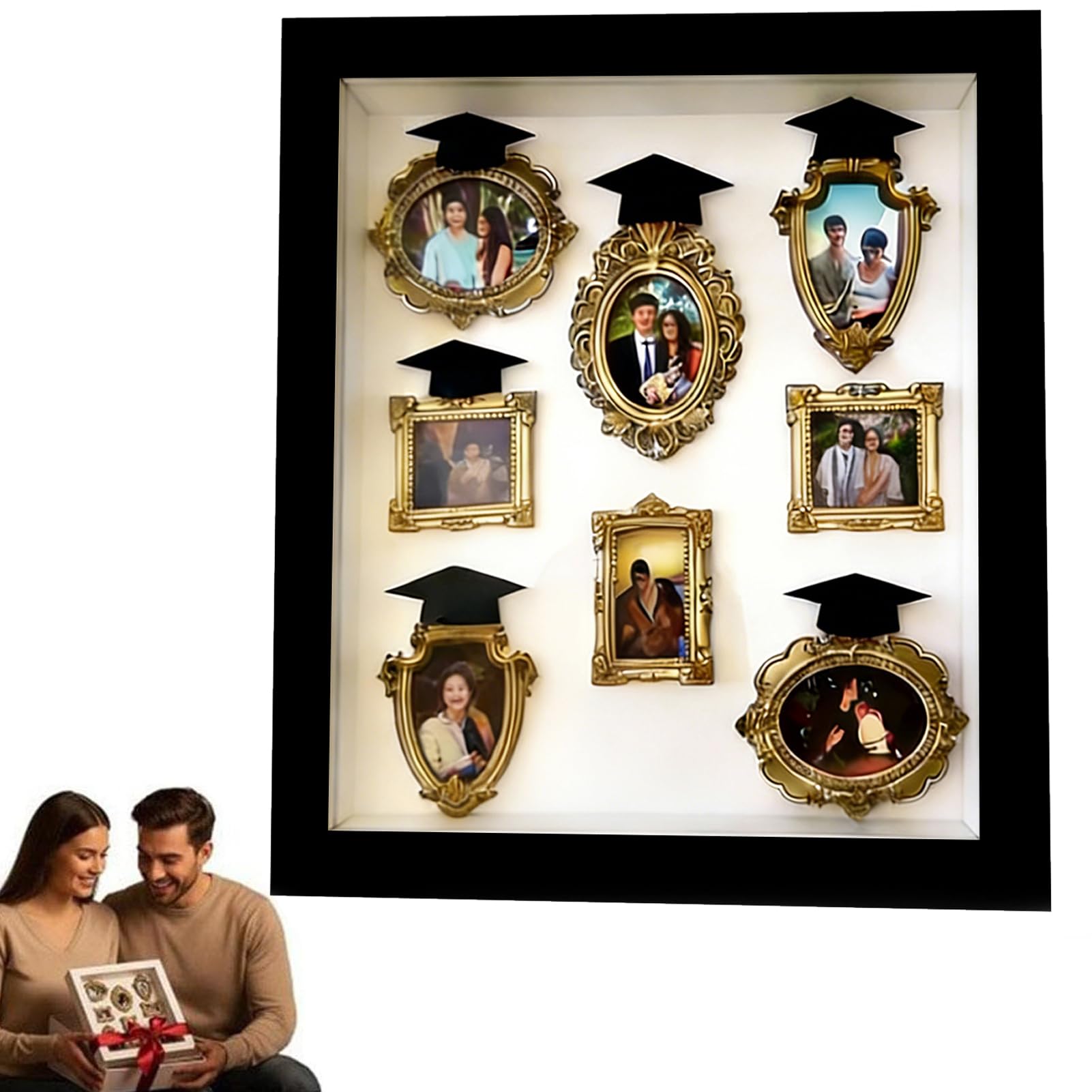 Présentoir de photos à mémoire boîte d'ombre pour ranger vos souvenirs