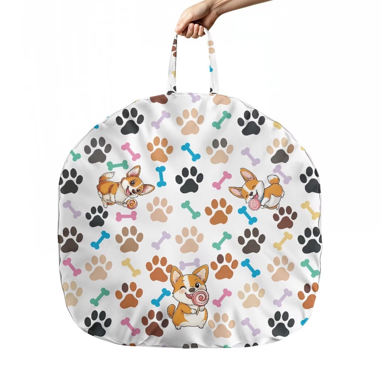 KUIFORTI Paw Prints Recliner Covers for Large Recliner Cute Puppy Recliner Covers for Recliner Chair Recliner Covers for Baby Comfortable Soft Snug Fitted Baby Lounger Slipcover