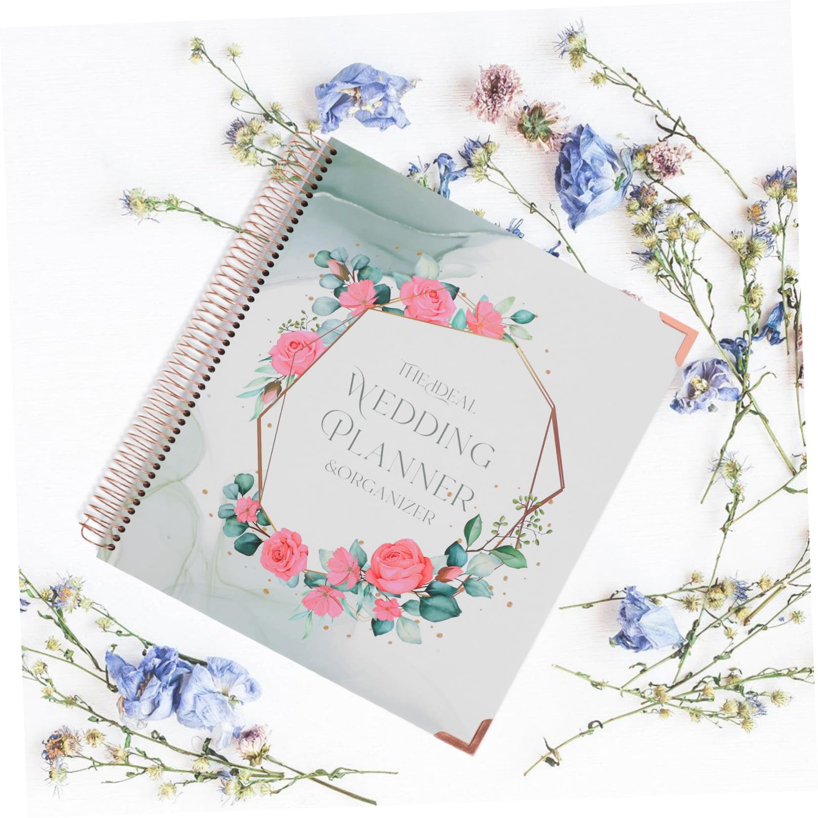 Angoily Hochzeitsplaner Buch aus Papier für Verlobung und Hochzeit Budgetplanung Detaillierter Zeitplan Notizbuch Design für Planung