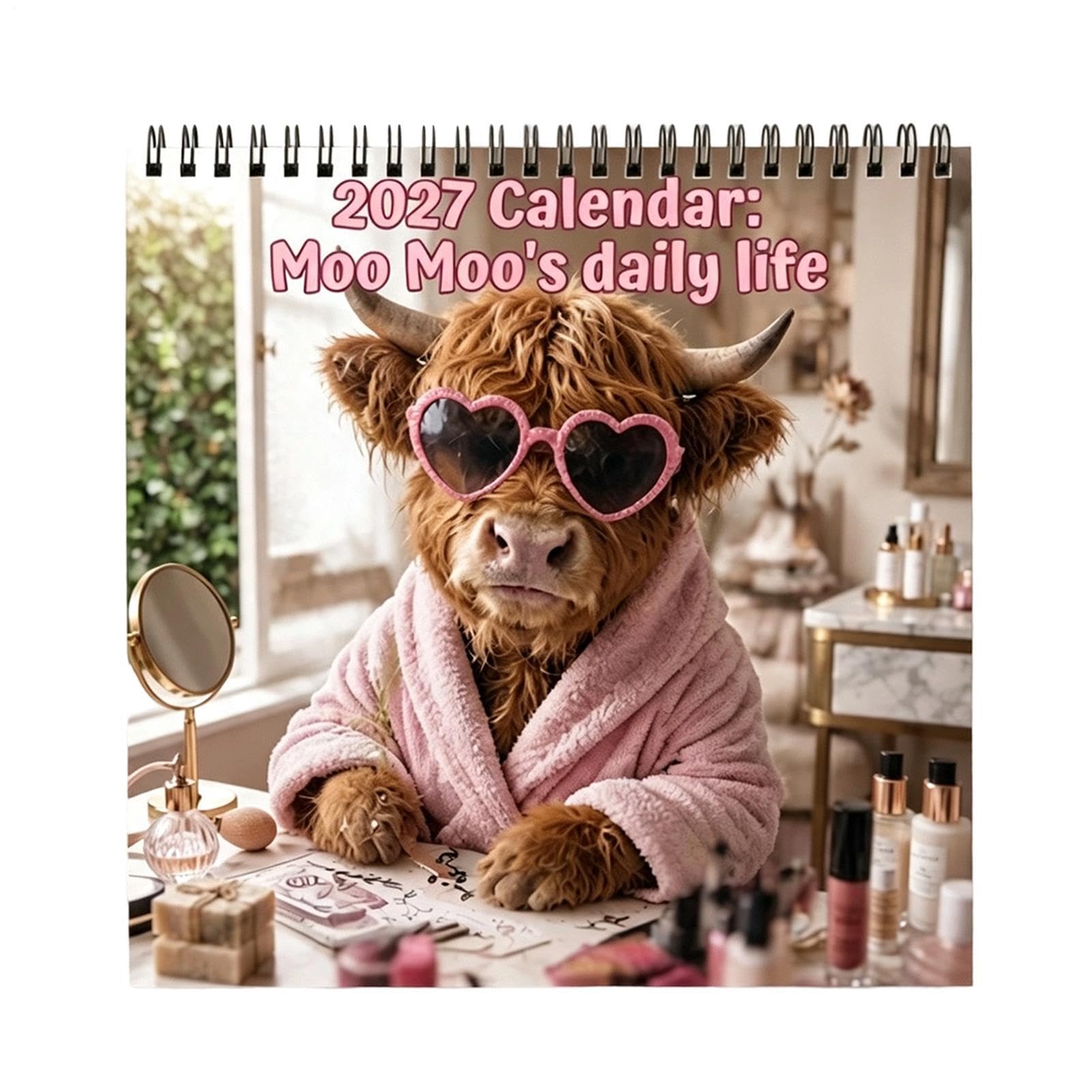 Cow Calendar 2027 Funny Wall Calendar 2027 Cow Gift