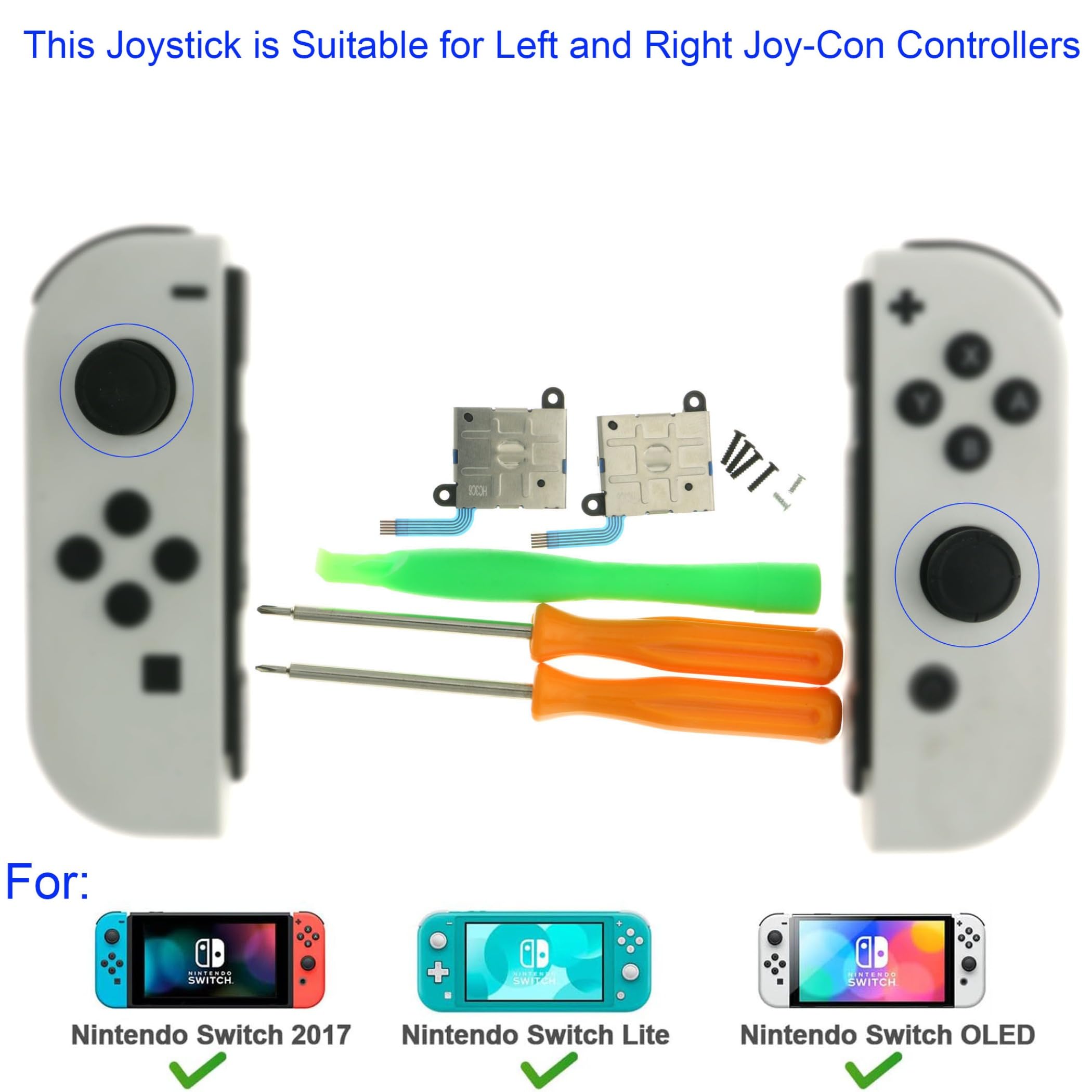 Amazon.com: 2-Pack Replacement Joystick Repair Kit for Nintendo