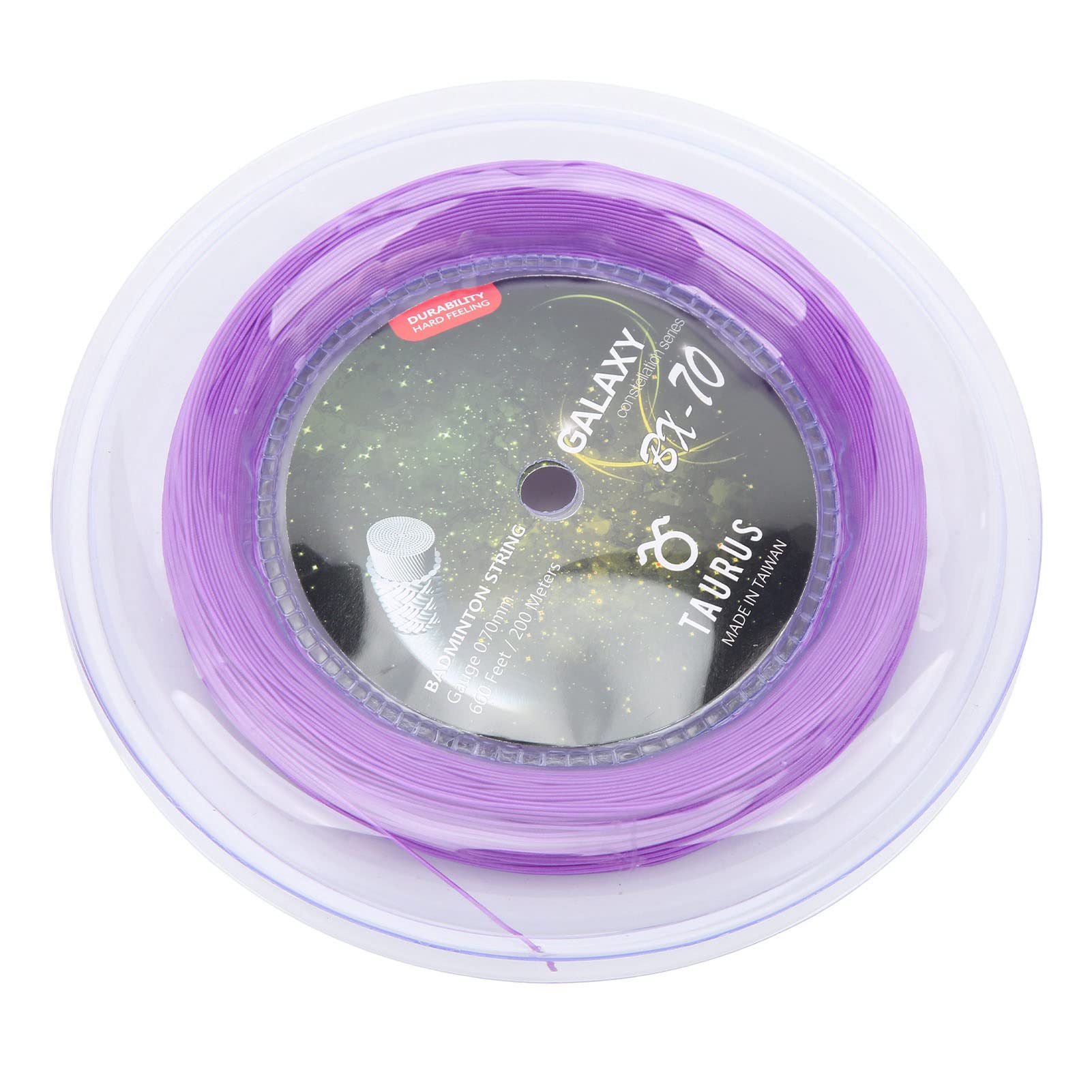 POWER BX70 Corde de raquette de badminton en nylon hautement élastique 0,7 mm Bobine de 200 m