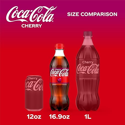 Miniatura 5 de Coca-Cola Refresco de cereza de Coca-Cola, 16.9 onzas líquidas, paquete de 6