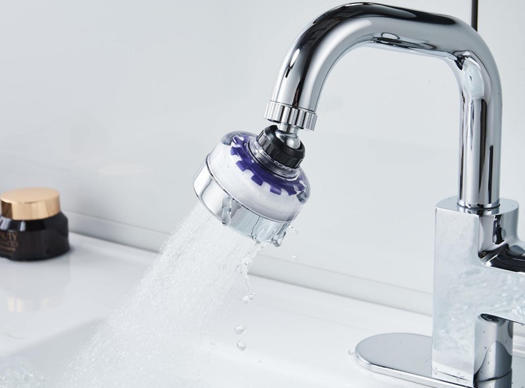 Grifo para Lavabo, purificador de Agua, Boca, superfiltro, Boquilla de Ducha, Extensor de Salpicaduras Giratorio para Inodoro