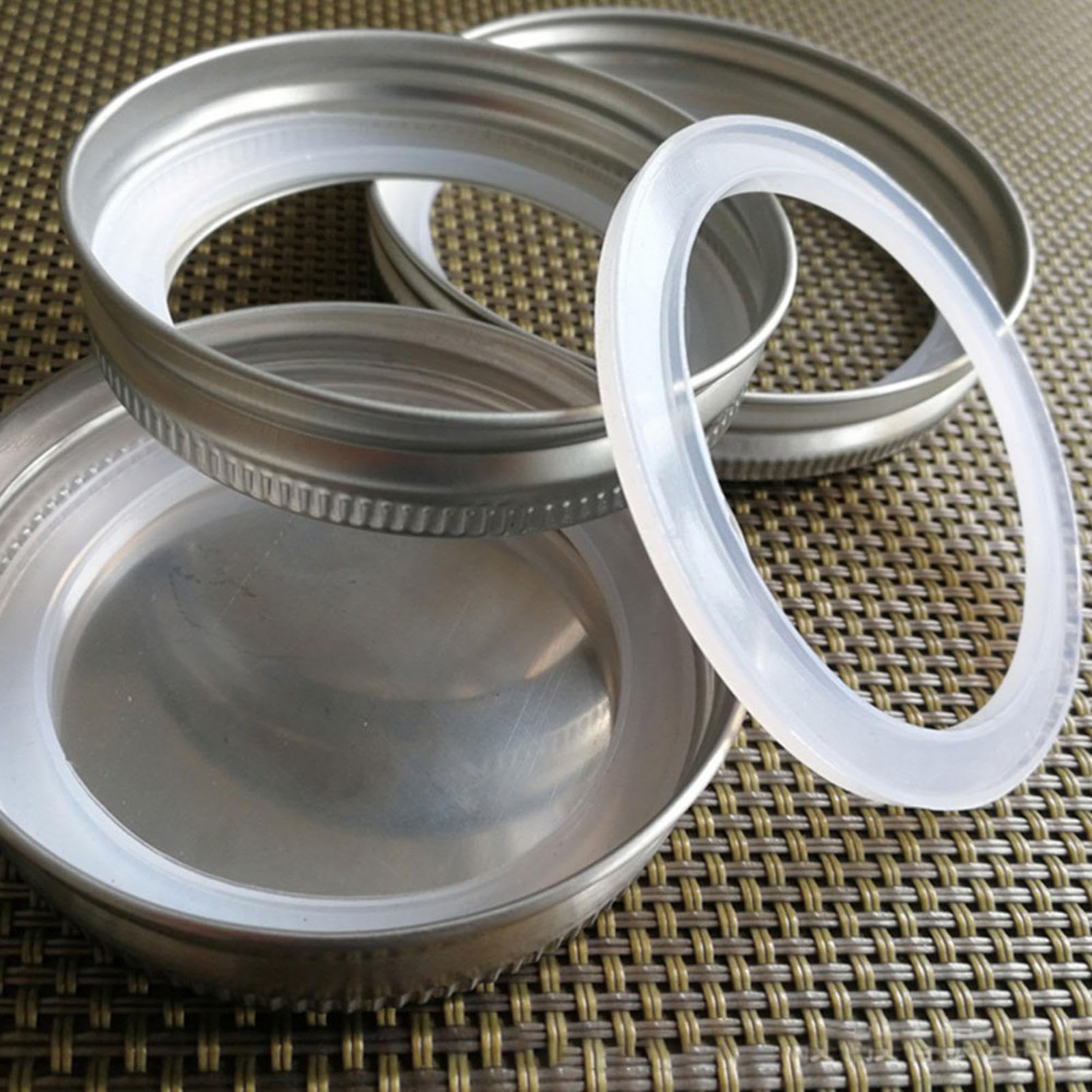 Guarnizioni In Silicone Per Barattoli - Sigillatura Ermetica Per Conservazione Alimenti - Foto 3