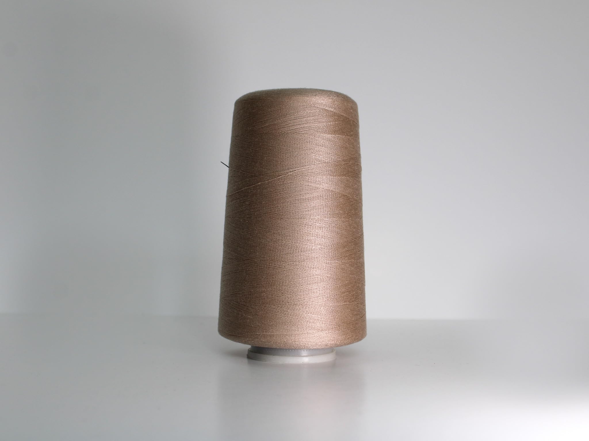 Marent Overlocking Sewing Machine Polyester Thread x Four 5000 Yards Cones White Black Natural Navy Red (Light Brown)