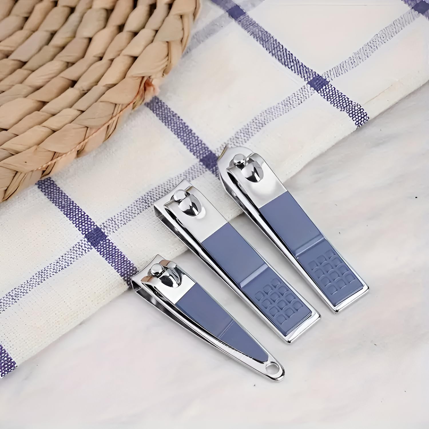 CEPLO 14-Piece Manicure Set Nail Clipper Kit β Stainless Steel Nail Care Tools for Hands & Feet, Professional Grooming Kit for Men & Women, Sharp Toenail & Fingernail Clippers, Travel Gift Set (BLUE) 2