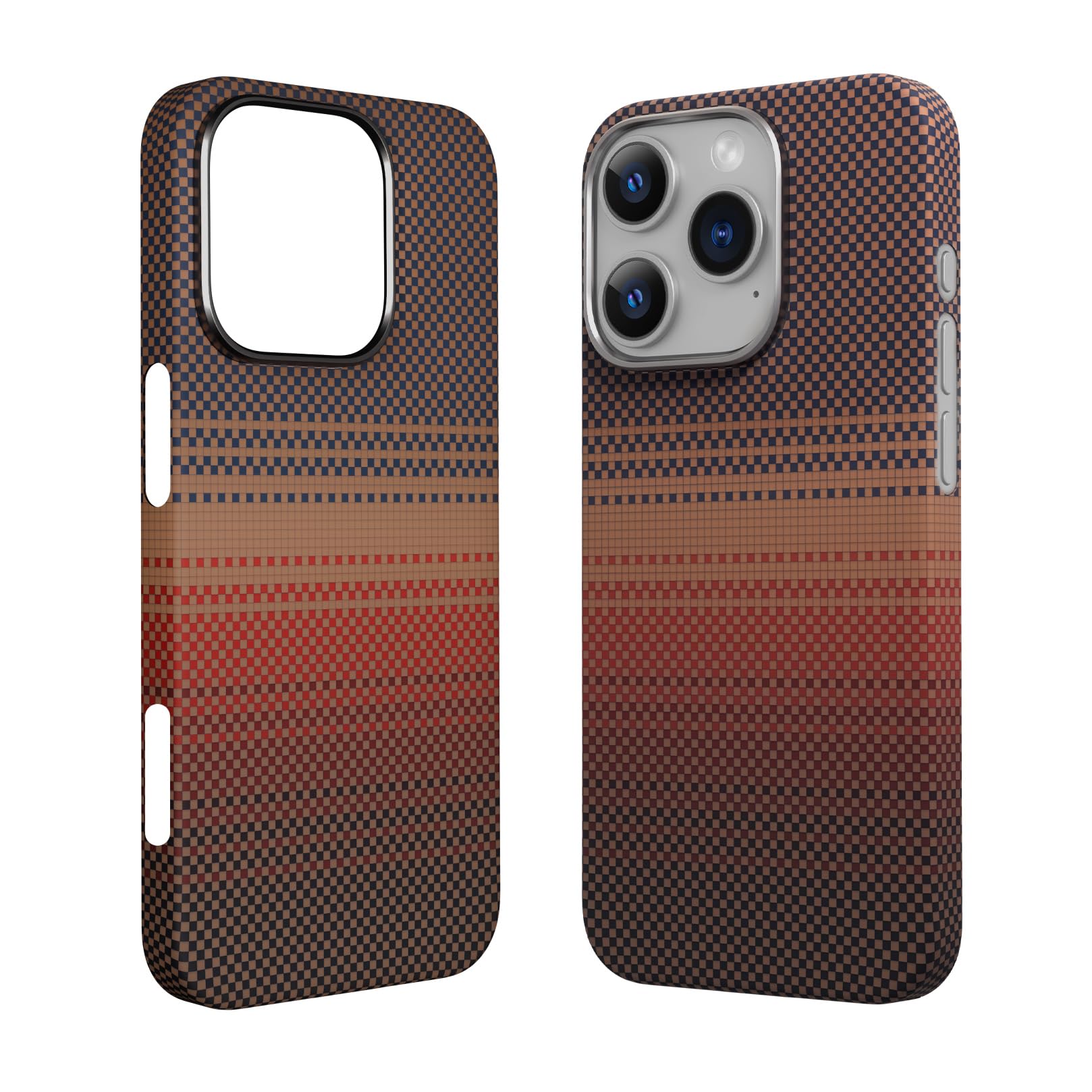 Ghyivktc Real Aramid Fiber Case for iPhone 16 Pro [6.3 inch] Compatible with MagSafe,600D Aramid Weave,Thin & Light Cover with a Caseless Feel,Carbon