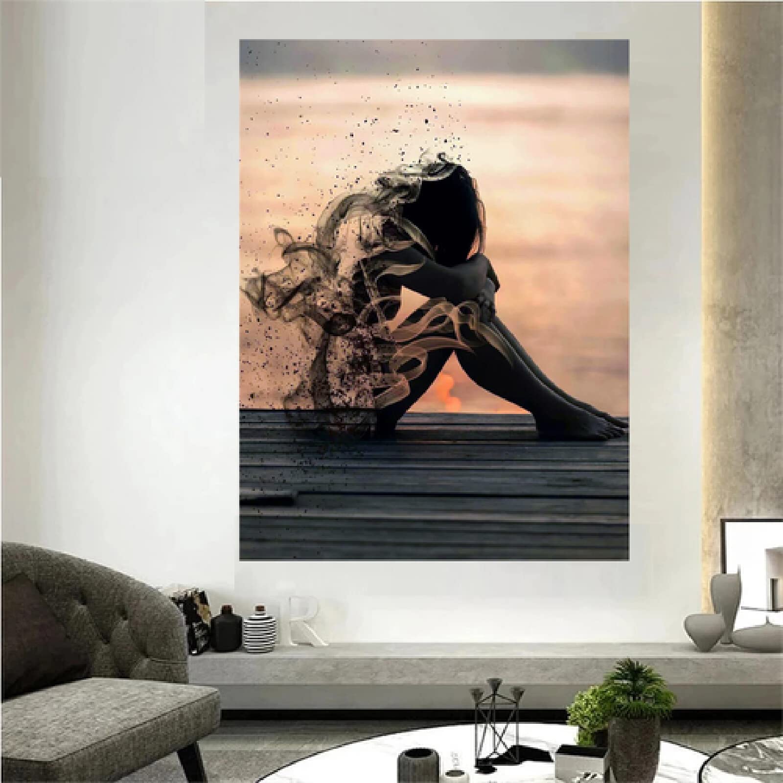 SongYww 5D Diamant Painting Set – Rund-Diamanten, 70x100 Cm, Mit Allem Zubehör Für DIY-Wanddekoration Oder Geschenk