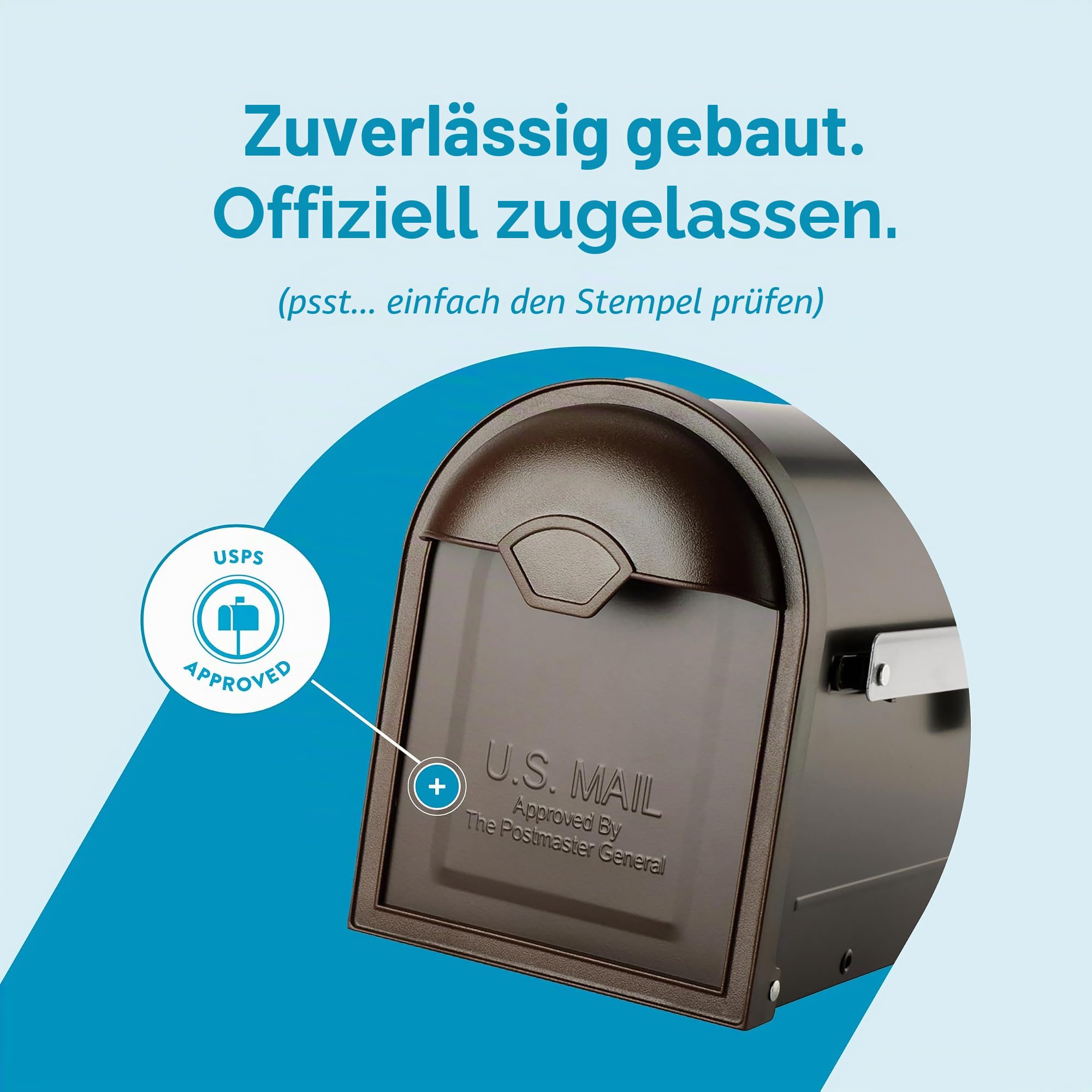 Architektonische Postfächer 8830rz-10 Winston Post Mount Mailbox, mittel, eingerieben Bronze