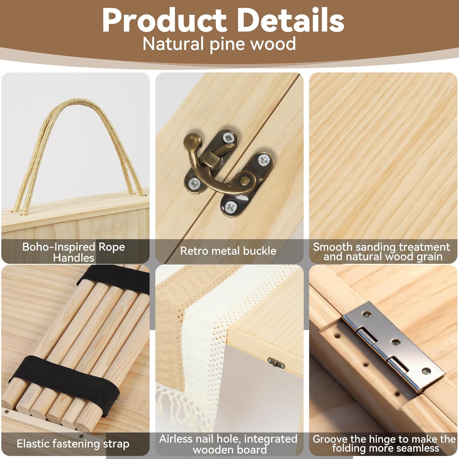 Portable Wooden Outdoor Low Picnic Table for Floor Seating, Beach, Camping, BBQ, Backyard, 60x30in Seating