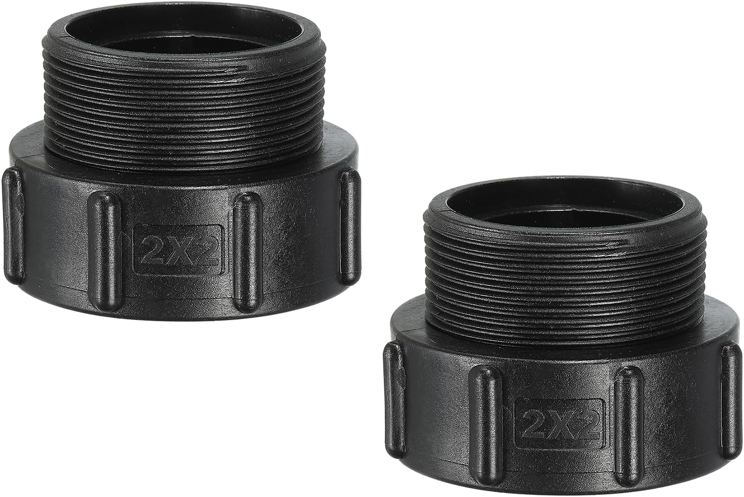 PATIKIL IBC Tote Adapter S60x6 Coarse Thread 2 BSP Male Thread, 4 Pack 275-330 Gallon Drain Tank Fitting for Water Tank Garden Hose
