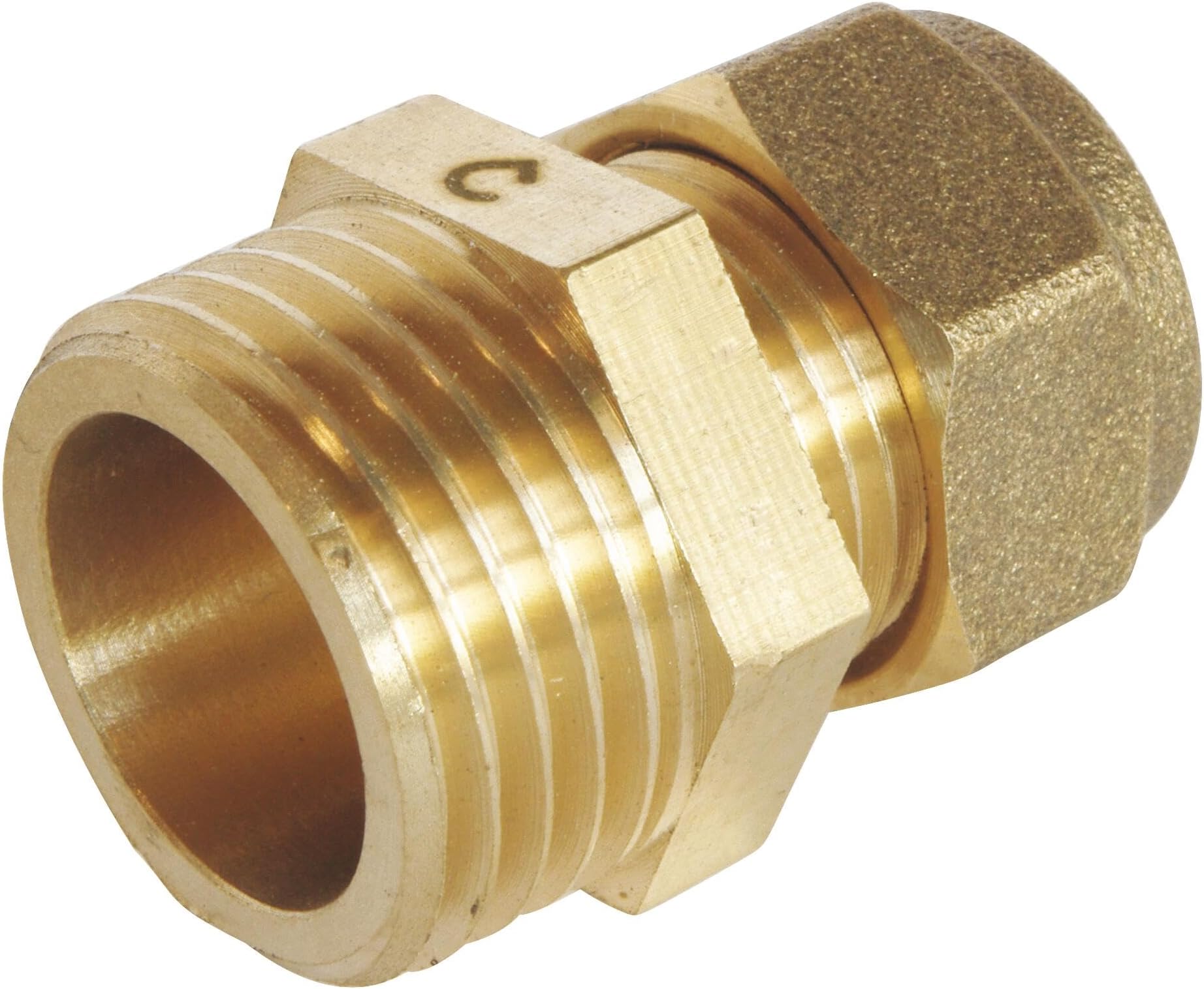 Raccord coudé laiton PN16 pour tuyau PE 32