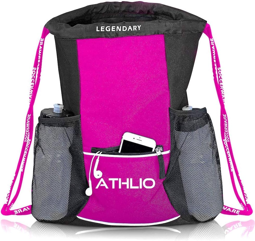 Legendary Drawstring Gym Bag - Waterproof | For Sports & Workout Gear | XL Capacity | Heavy-Duty Sackpack Backpack