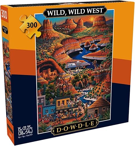 Miniatura 3 de Buffalo Games - Dowdle - Wild Wild West - Rompecabezas de 300 piezas grandes para adultos rompecabezas desafiante perfecto para noches de juego -