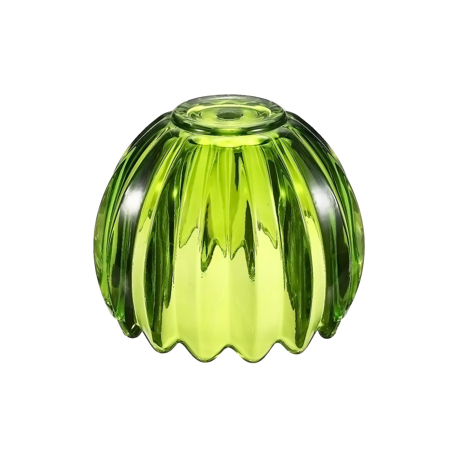 VIAPUICE Glass Tulip Lamp Shades 10mm Top 130mm Dia. 105mmH 1 Pcs-Green | Small Tulip Flower Lampshades Vintage Mini Lamp Shade Replacement for Sconce Pendant Chandelier Floor & Table Light