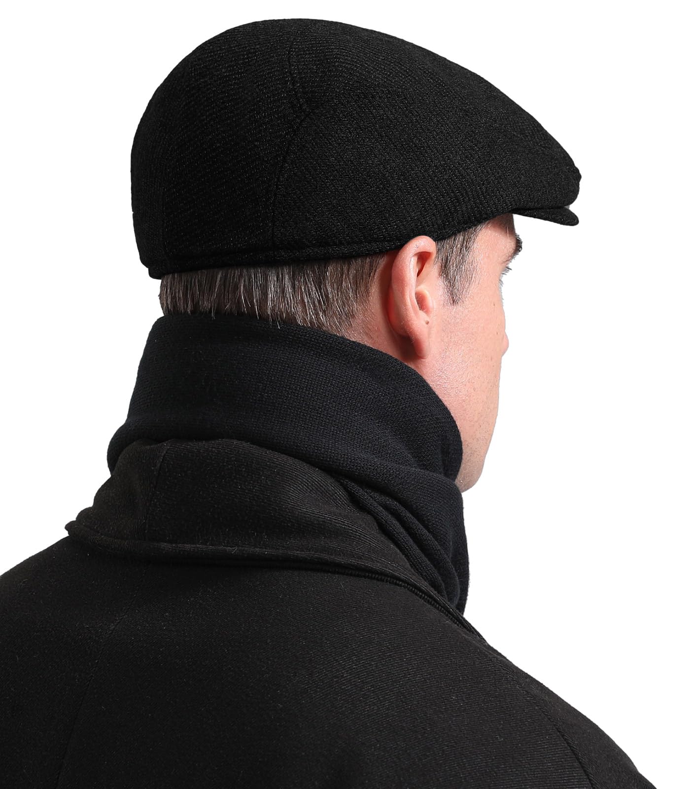 Herren Schiebermütze Barret Cap Gatsby Schirmmütze Einstellbar Newsboy Cap Baskenmütze Herbst Winter 55-59cm
