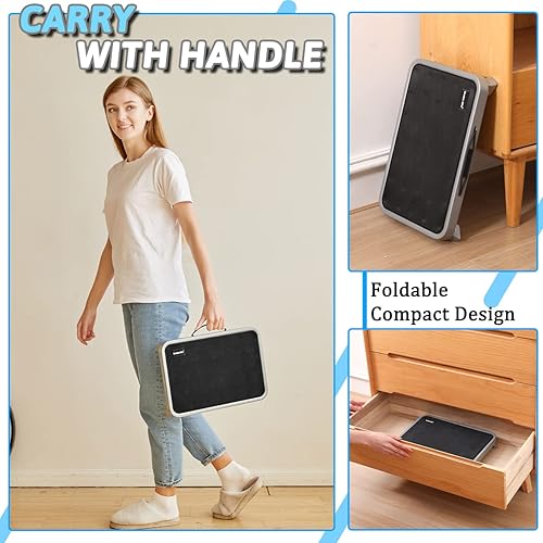 Miniatura 8 de Double Elite Paquete de 2 taburetes ajustables para vehículos recreativos para adultos, incluye 3 niveles (789 pulgadas), taburete plegable pequeño,