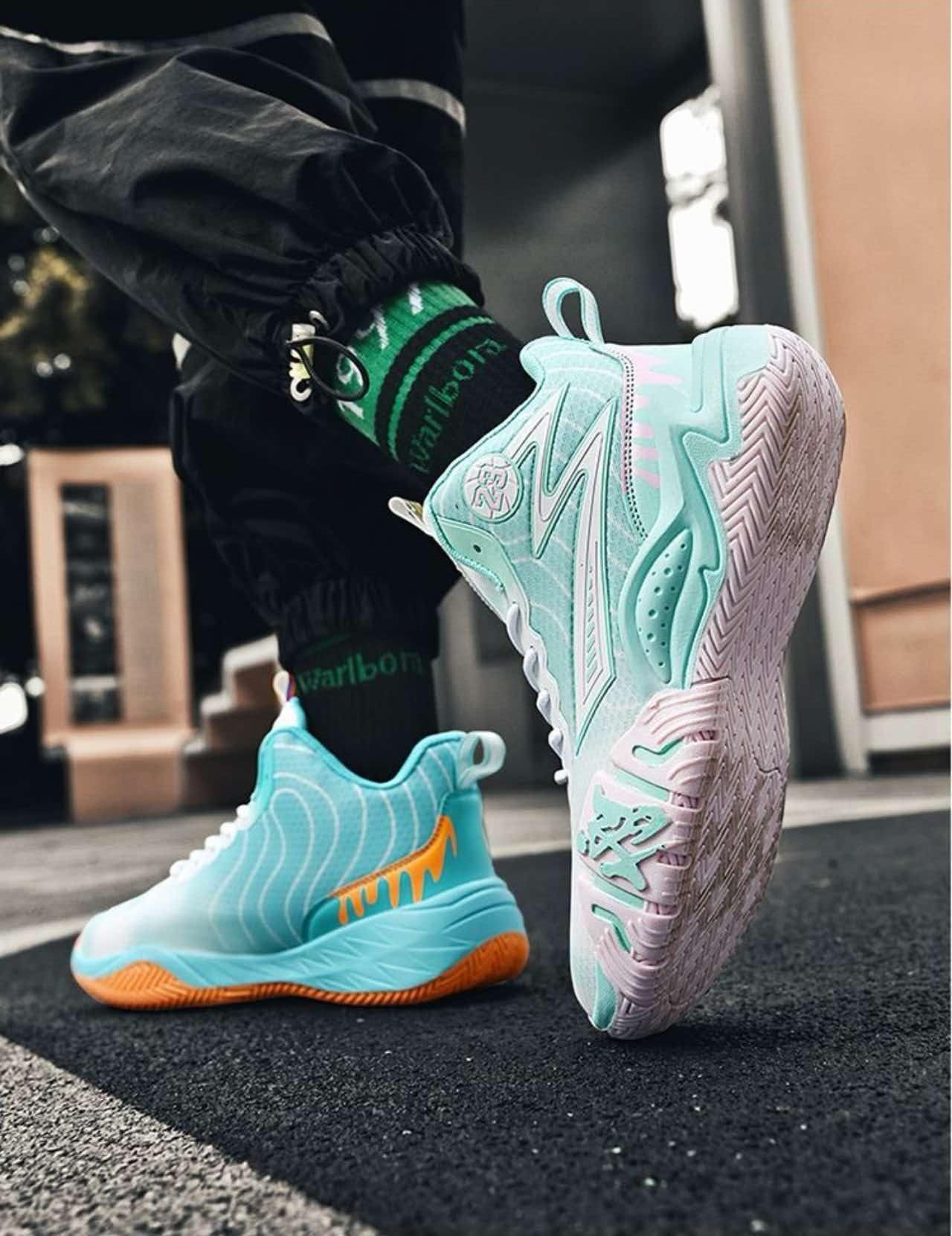 Buty do Koszykówki Unisex Wysokie Oddychające dla Młodzieży Sport Ind/Out