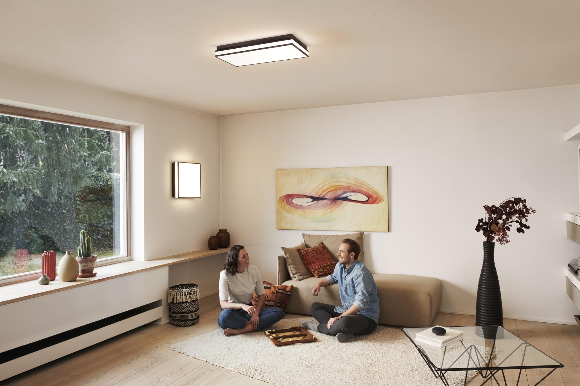 OSRAM LUCE DA SOFFITTO LED SMART+ Matter MAGNET 600x300mm TW | SMART+ MATTER Magnet, Indoor Wall Lighting, Black, dia, 30000 h, confezione da 1