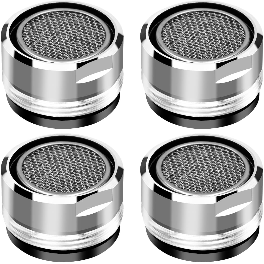 Licqic Men's 4 Pcs Faucet Filter Replacet Insert, Tap Aerator Water Saver Tap Filter Nozzle For Kitchen Sink, Bathrooms, Toilets, Restaurants