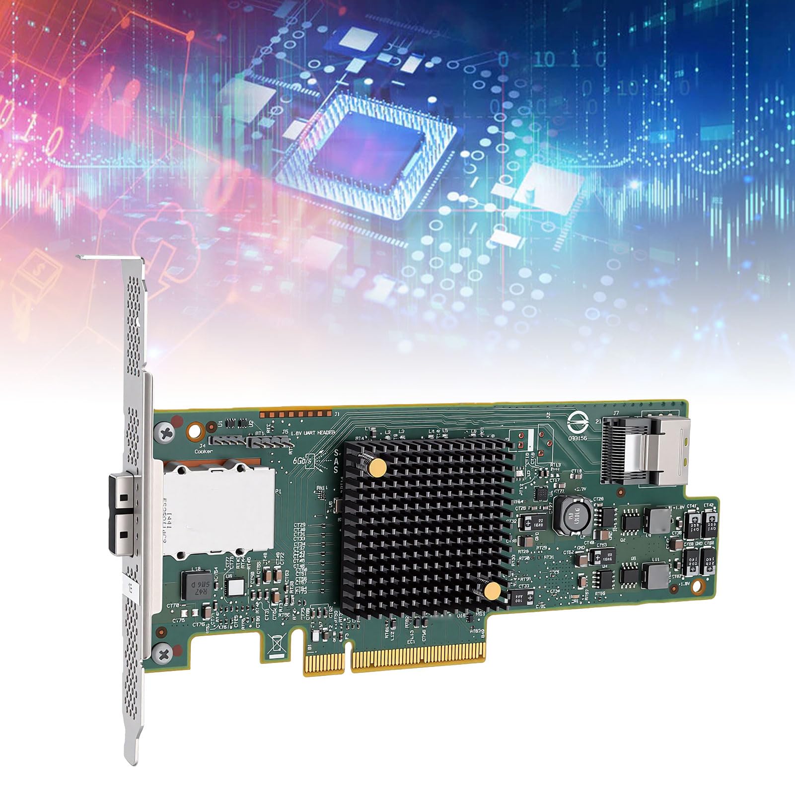 Annadue Scheda Controller HBA PCIe da 6 Gb/s, Espansione SAS SATA a 8 Porte