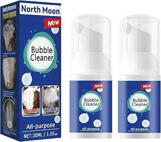 Bubble Cleaner Foam Spray, 2024 New All-Purpose Rinse-Free Cleaning Spray, Stubborn Grease & Grime Remover Bubble Spray, Deep Kitchen Cleaning - Powerful Removes Stubborn Grease (30ML, 2Pcs)