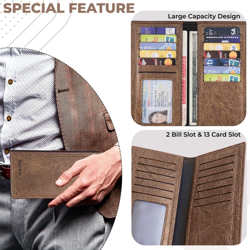 Image of Kraptick Card Holder Wallet for Men - Ultimate Stylish and Compact Credit, Debit, ATM Card Organizer (2 Fold)